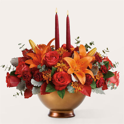 Fruits of Fall Centerpiece –  Lemon Tree Florist, Kemp TX