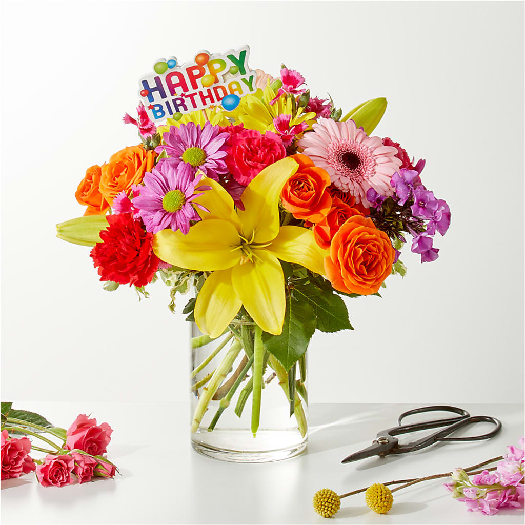 Cue the Confetti - A Florist Original –  Lemon Tree Florist, Kemp TX