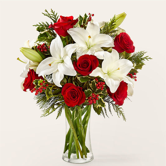 Sparkling Snowflakes Bouquet –  Lemon Tree Florist, Kemp TX