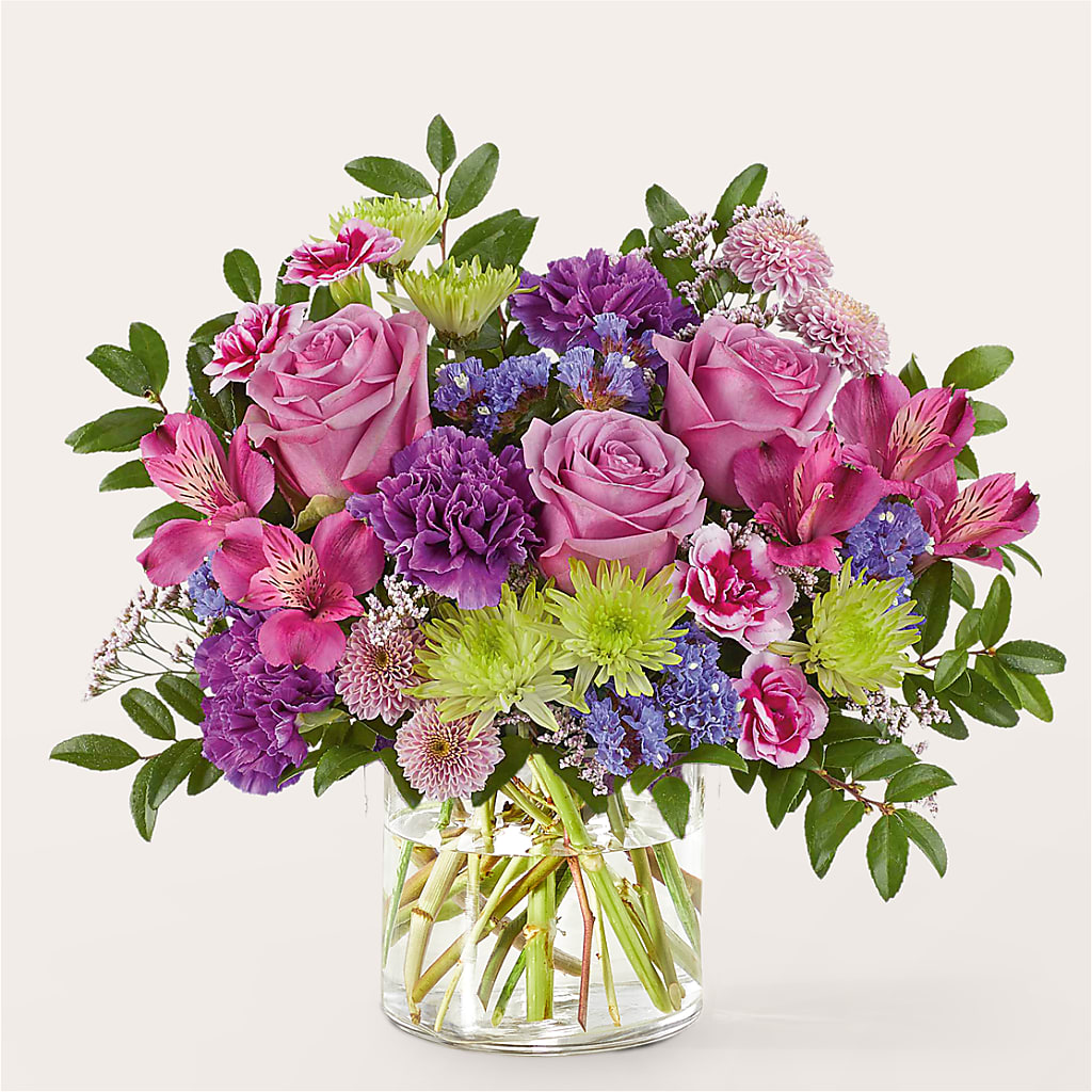 Glass Half Full Bouquet –  Lemon Tree Florist, Kemp TX