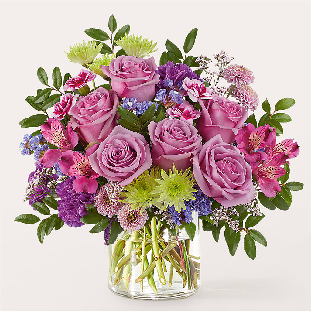 Glass Half Full Bouquet –  Lemon Tree Florist, Kemp TX