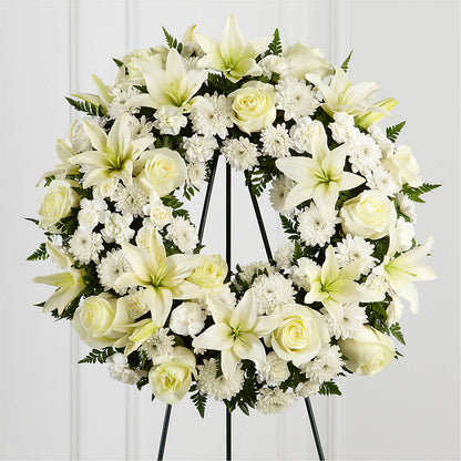 Treasured Tribute Wreath –  Lemon Tree Florist, Kemp TX