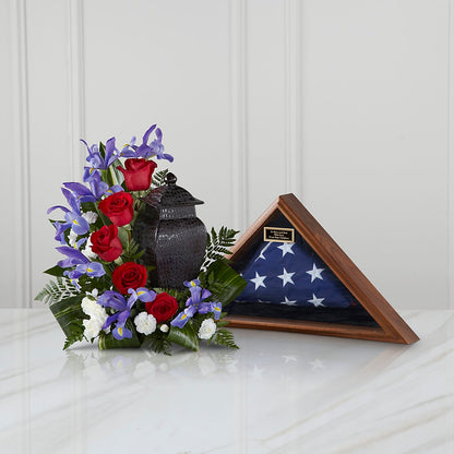 Patriotic Tribute Arrangement –  Lemon Tree Florist, Kemp TX