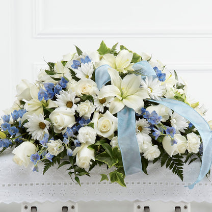 Tender Treasure Casket Spray –  Lemon Tree Florist, Kemp TX