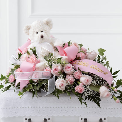 Touch of Sympathy Casket Spray –  Lemon Tree Florist, Kemp TX