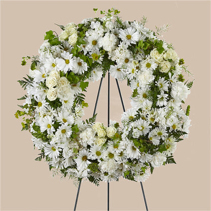 Faithful Wishes Wreath –  Lemon Tree Florist, Kemp TX