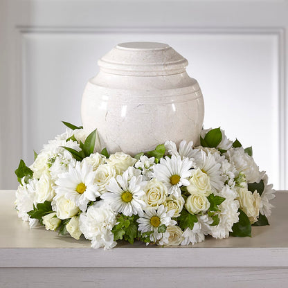 Ivory Gardens Cremation Adornment –  Lemon Tree Florist, Kemp TX