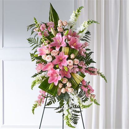 Elegant Embrace Standing Spray –  Lemon Tree Florist, Kemp TX