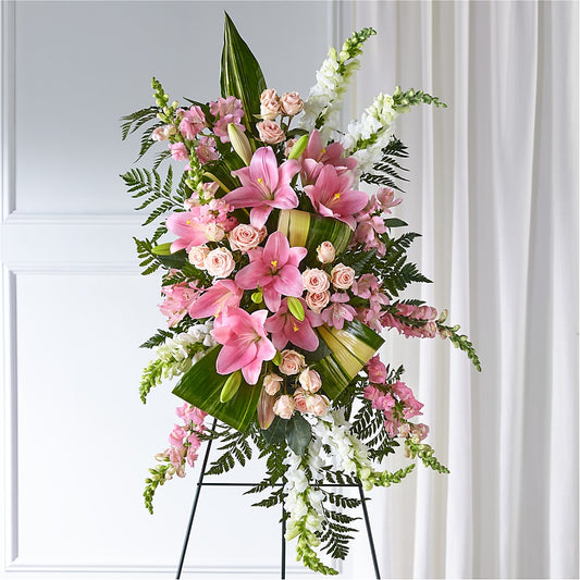 Elegant Embrace Standing Spray –  Lemon Tree Florist, Kemp TX
