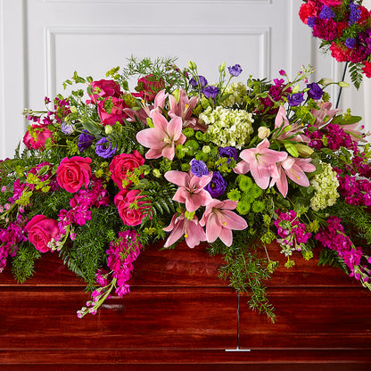 Radiant Tribute Casket Spray –  Lemon Tree Florist, Kemp TX