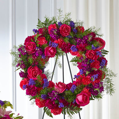 Calming Colors Wreath –  Lemon Tree Florist, Kemp TX
