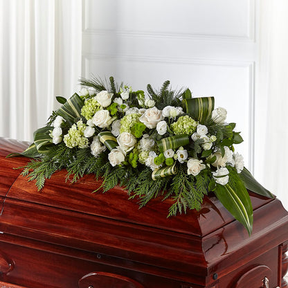 Hopeful Gesture Casket Spray –  Lemon Tree Florist, Kemp TX