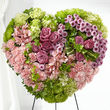 Heartwarming Standing Heart –  Lemon Tree Florist, Kemp TX