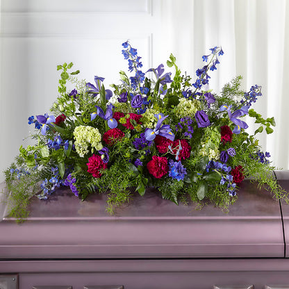 Always Treasured Casket Spray –  Lemon Tree Florist, Kemp TX