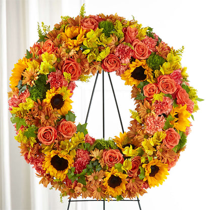 Autumnal Memories Wreath (Standard) –  Lemon Tree Florist, Kemp TX