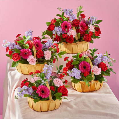 Pink Picnic Basket –  Lemon Tree Florist, Kemp TX