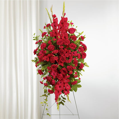 From the Heart Standing Spray –  Lemon Tree Florist, Kemp TX