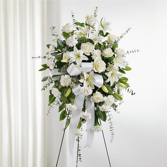 With Care Standing Spray –  Lemon Tree Florist, Kemp TX