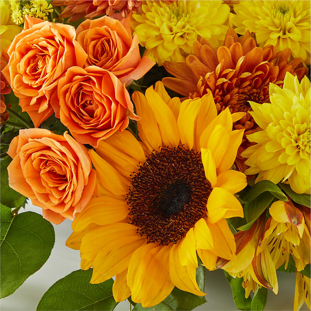 Autumn Harmony Centerpiece –  Lemon Tree Florist, Kemp TX