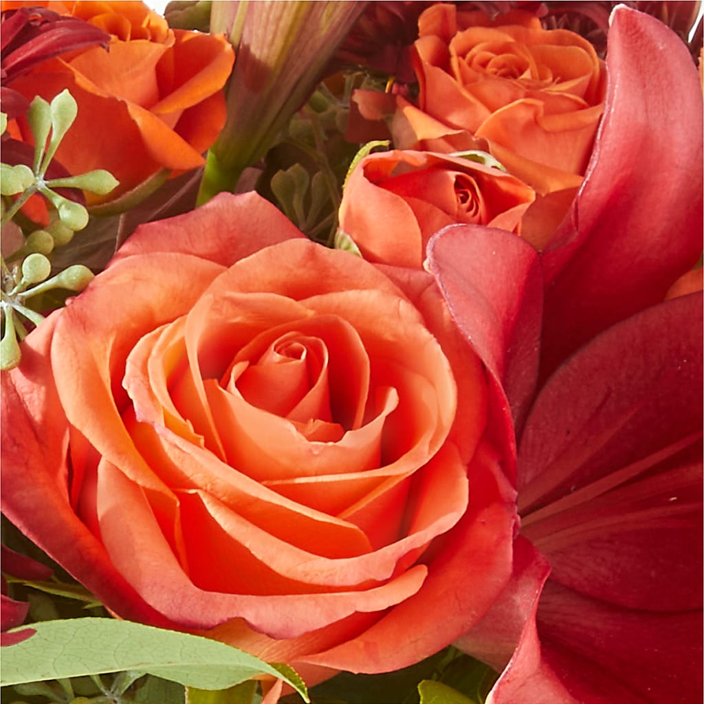Crimson Leaves Bouquet –  Lemon Tree Florist, Kemp TX