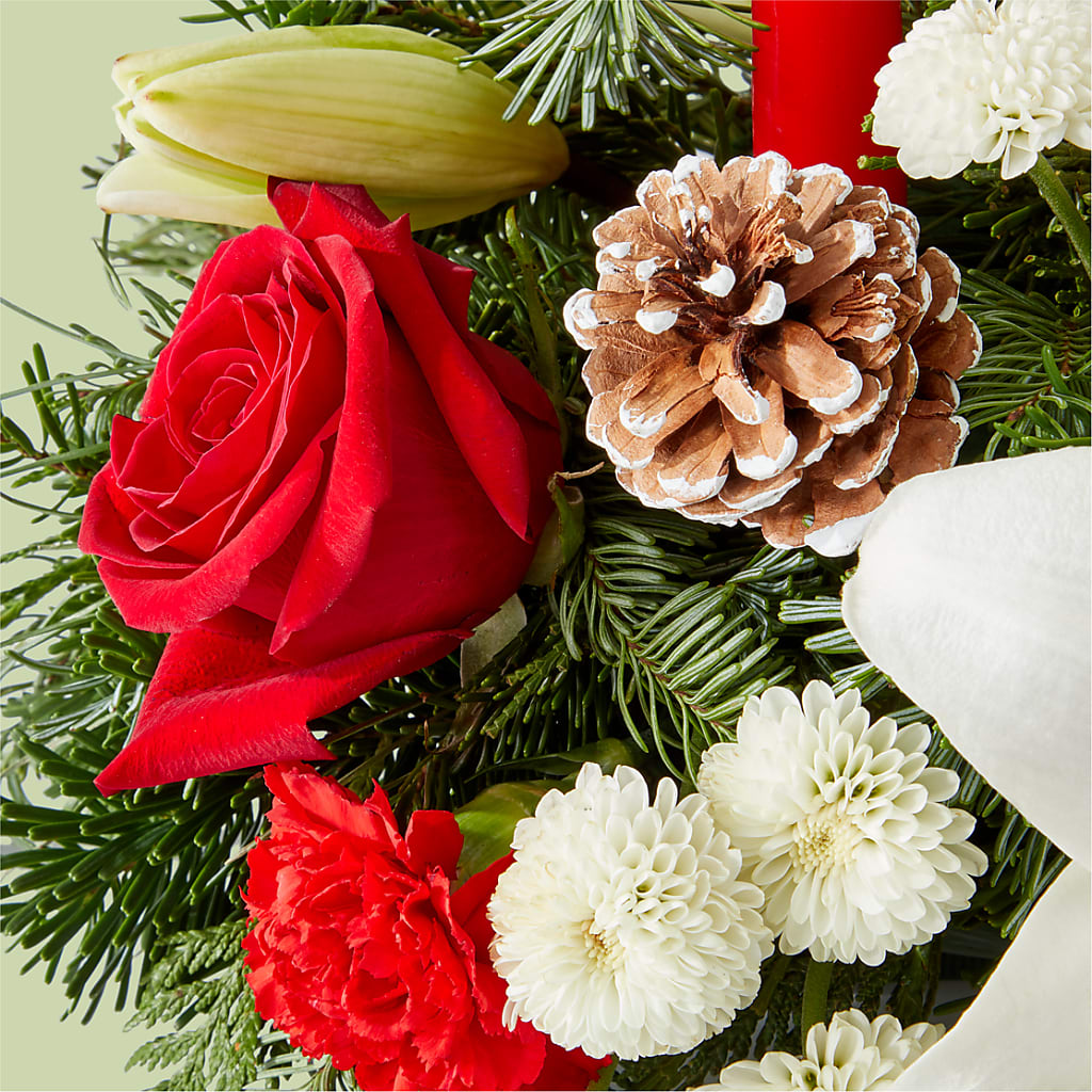 Seasonal Festivities Centerpiece –  Lemon Tree Florist, Kemp TX