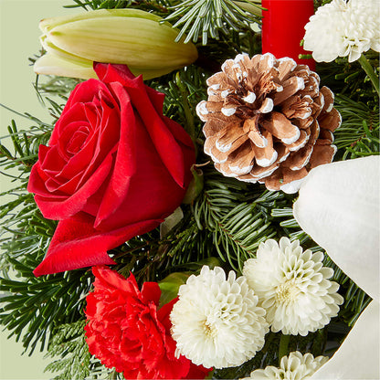 Seasonal Festivities Centerpiece –  Lemon Tree Florist, Kemp TX