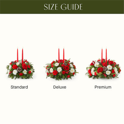 Holiday Soiree Centerpiece –  Lemon Tree Florist, Kemp TX