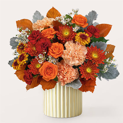 Merlot Bouquet with Ivory Vase –  Lemon Tree Florist, Kemp TX