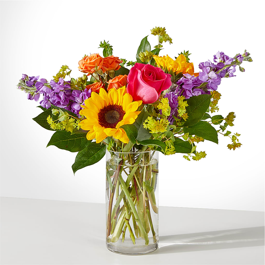 Vibrant Greetings Bouquet –  Lemon Tree Florist, Kemp TX