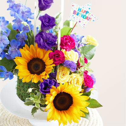 Star of the Day Floral Cake –  Lemon Tree Florist, Kemp TX