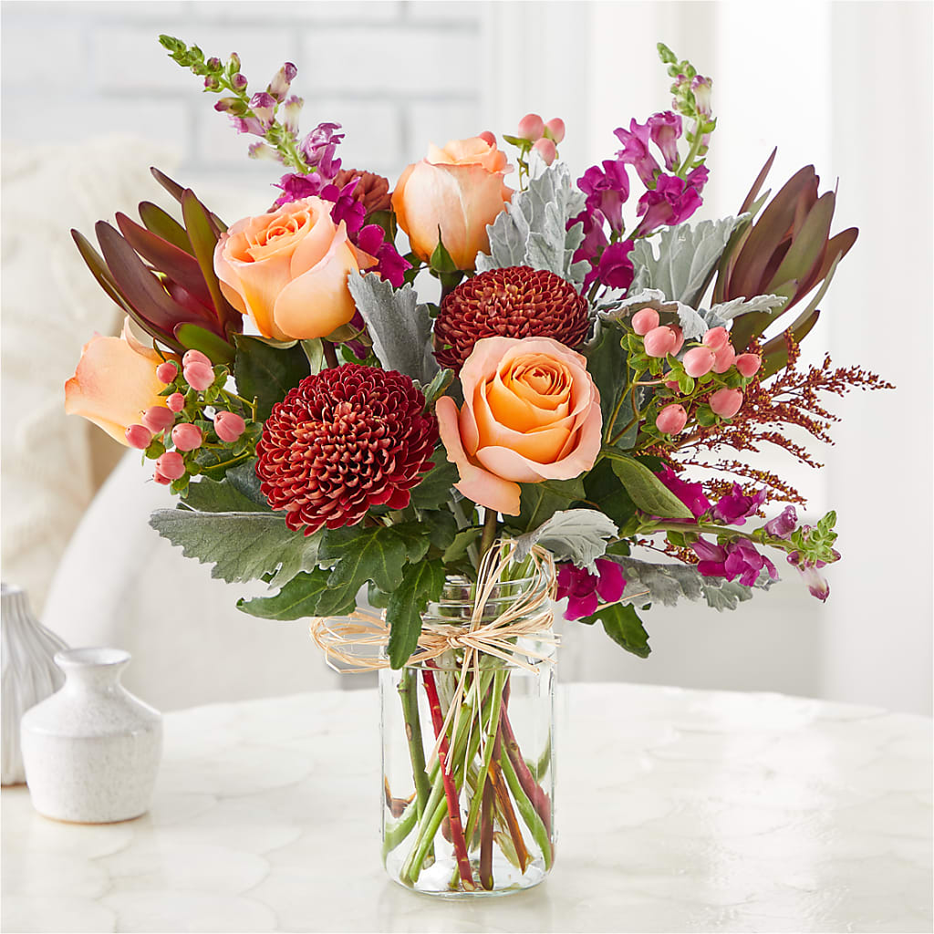Moody Hues Bouquet –  Lemon Tree Florist, Kemp TX