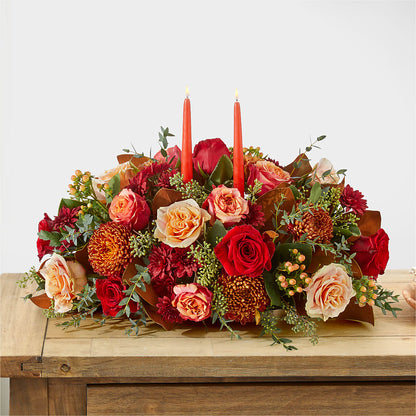 Gather Near Centerpiece –  Lemon Tree Florist, Kemp TX