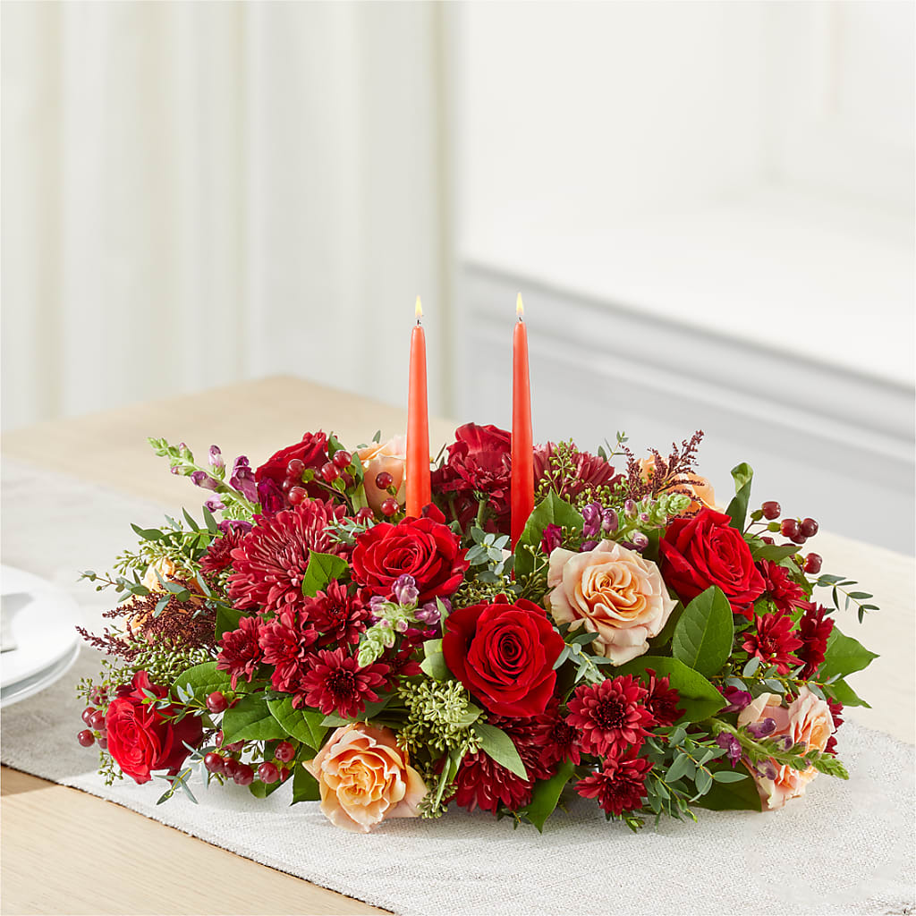 Most Thankful Centerpiece –  Lemon Tree Florist, Kemp TX