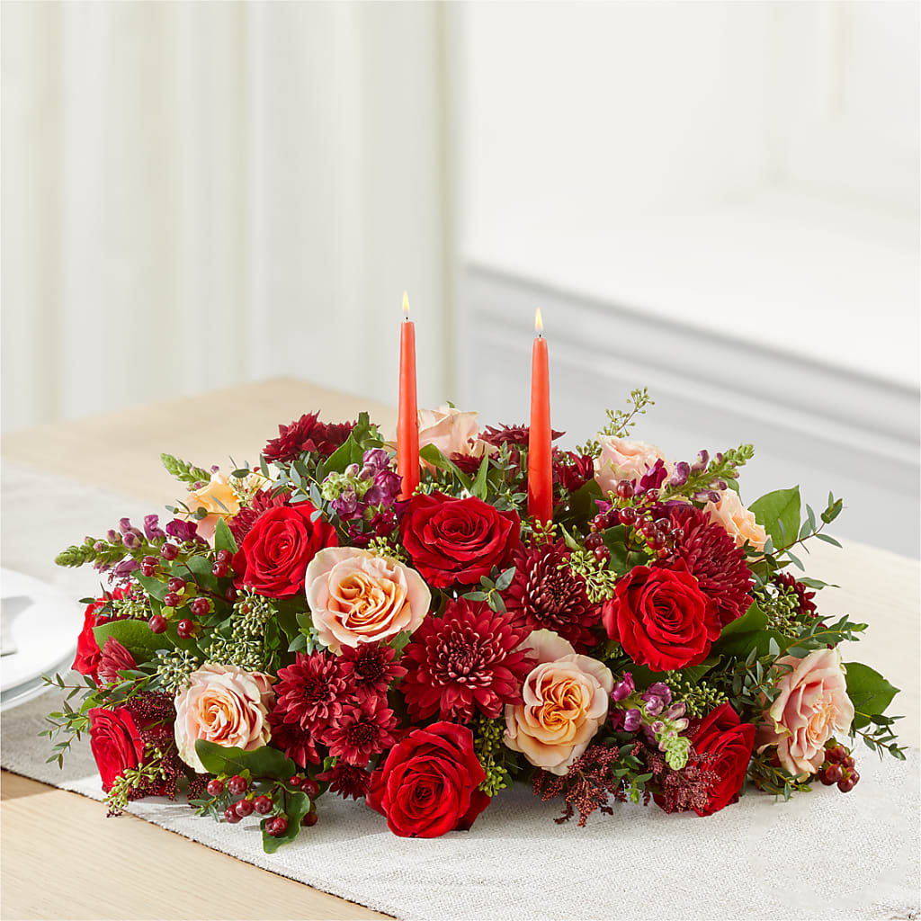 Most Thankful Centerpiece –  Lemon Tree Florist, Kemp TX