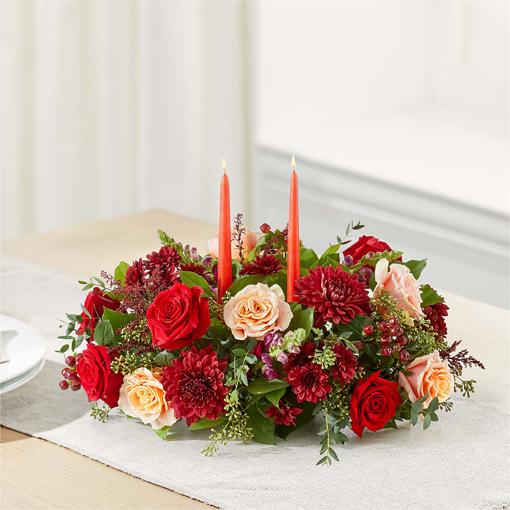 Most Thankful Centerpiece –  Lemon Tree Florist, Kemp TX