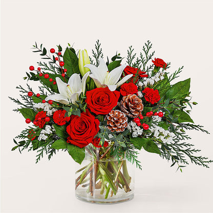 Best in Snow Bouquet –  Lemon Tree Florist, Kemp TX